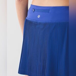 Lululemon Pleat To Street Skirt III in Sapphire Blue